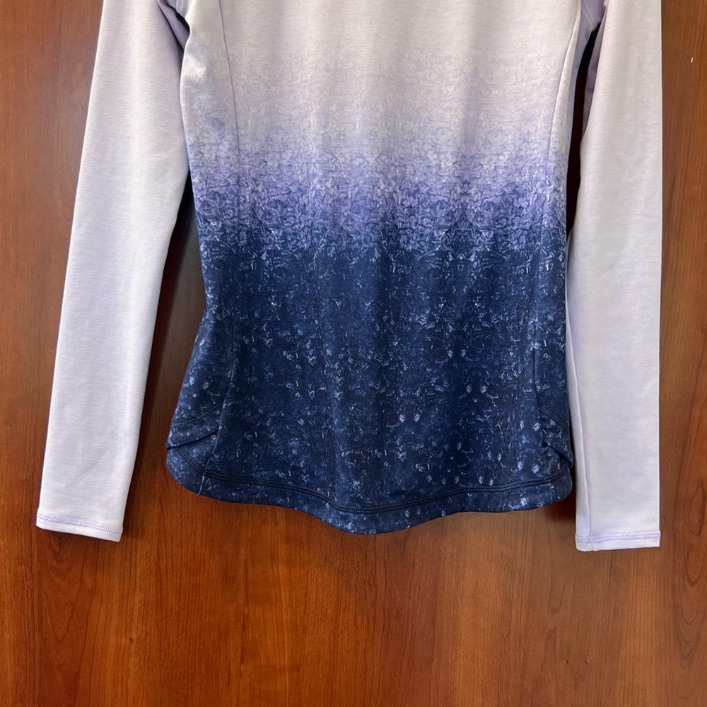 CALIA Pull Over Ombré Size Small Cross Over Mock Neck Sweater Long Sleeves Small - Picture 4 of 13